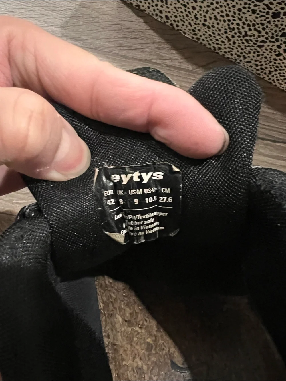 Eytys Halo Black Leather Sneakers